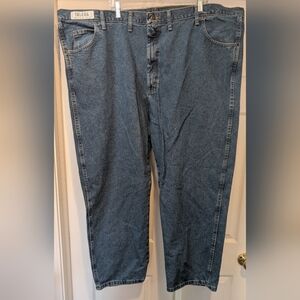 Wrangler Rugged Wear Mens Big & Tall Size 54x30 Blue Jeans 100% Cotton